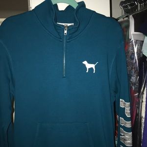 Teal PINK half zip